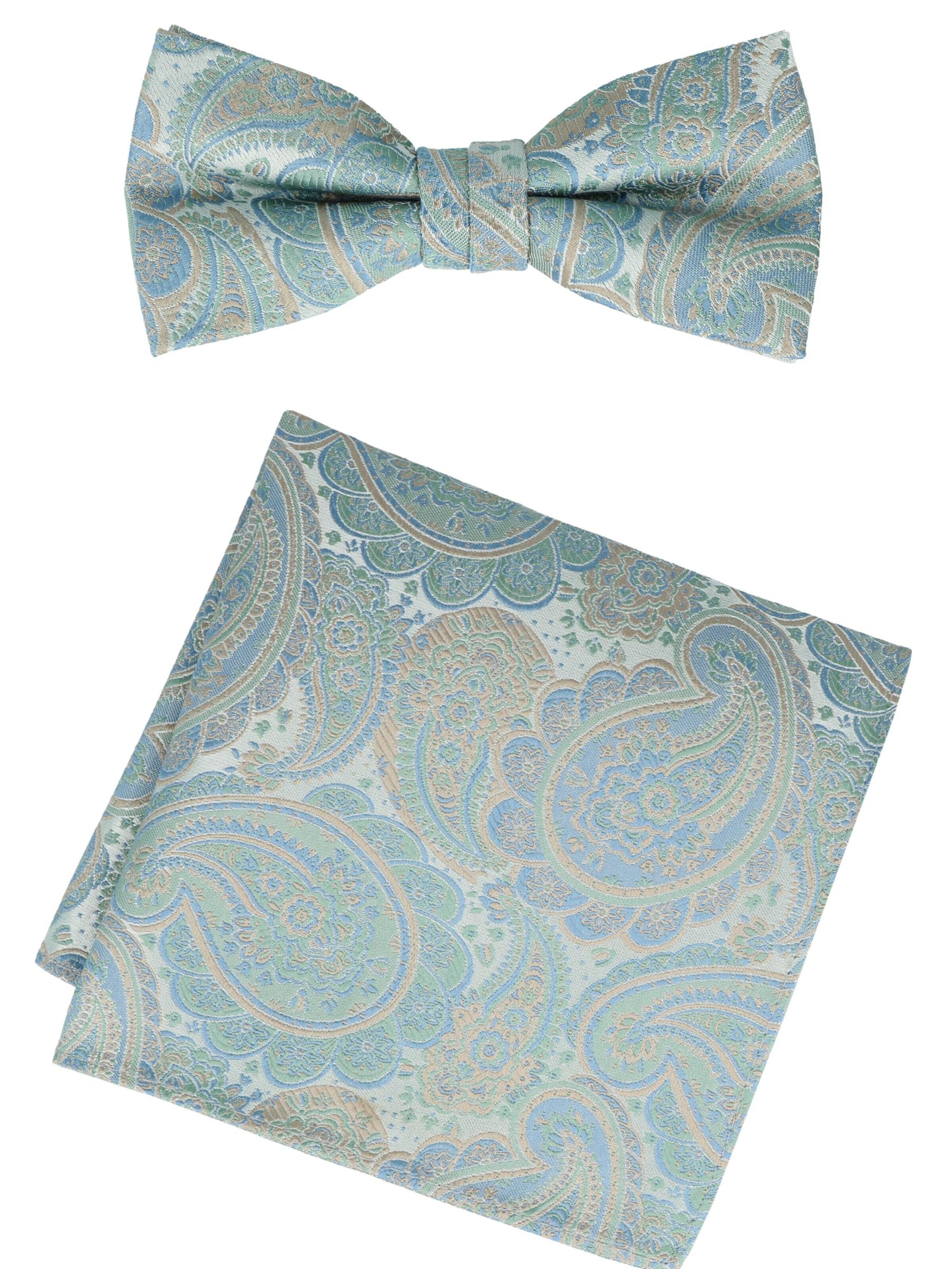 WILLEN Bow Tie 'Set Paisley' in Green