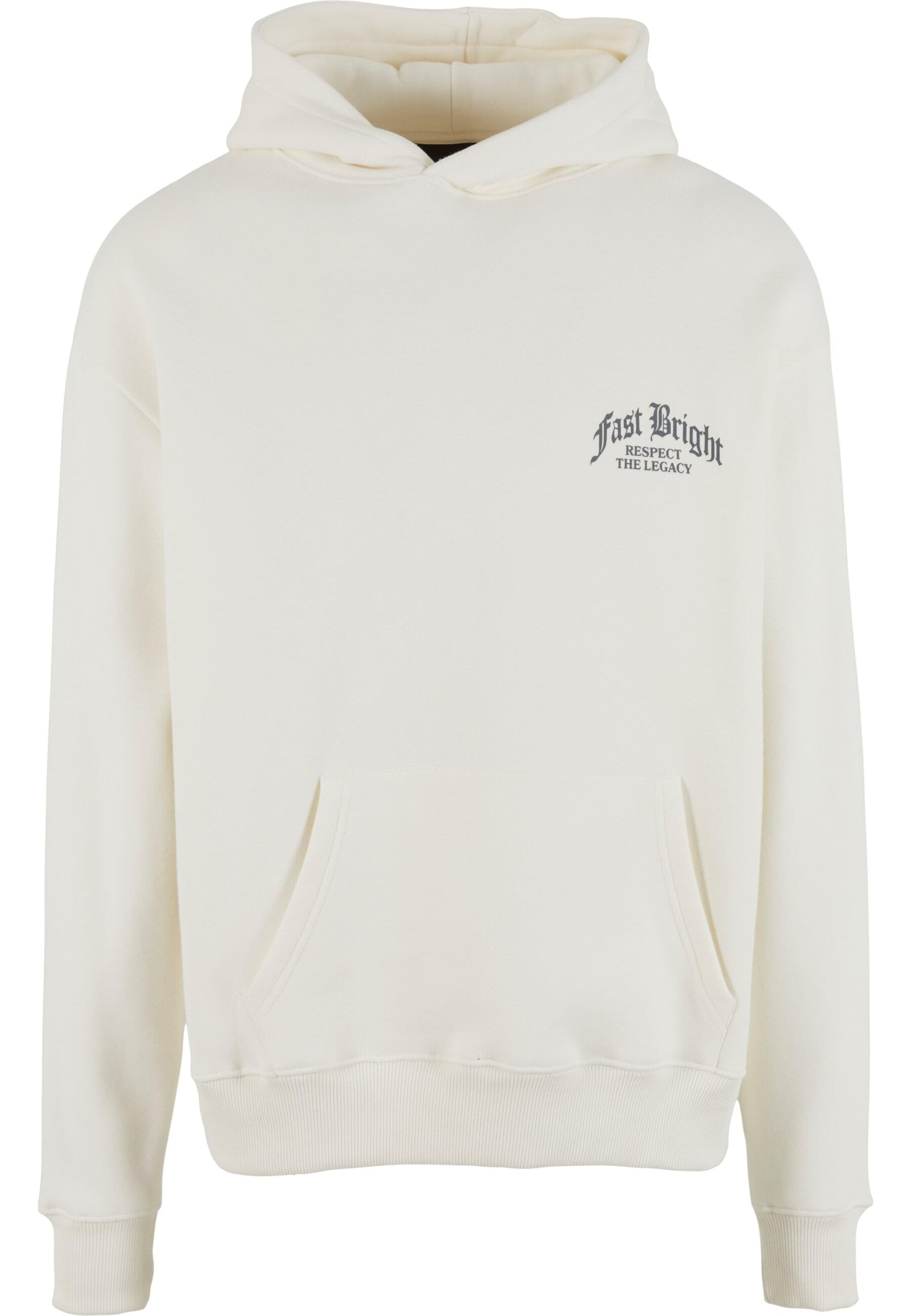 Fast & Bright Mikina 'Justice' – bílá: přední strana