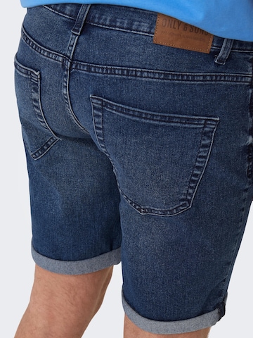 Only & Sons Regular Jeans 'Ply' in Blauw