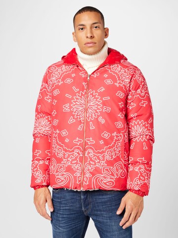 Family First Between-Season Jacket in Red: front