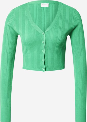 Cotton On Knit Cardigan 'FOXY' in Green: front