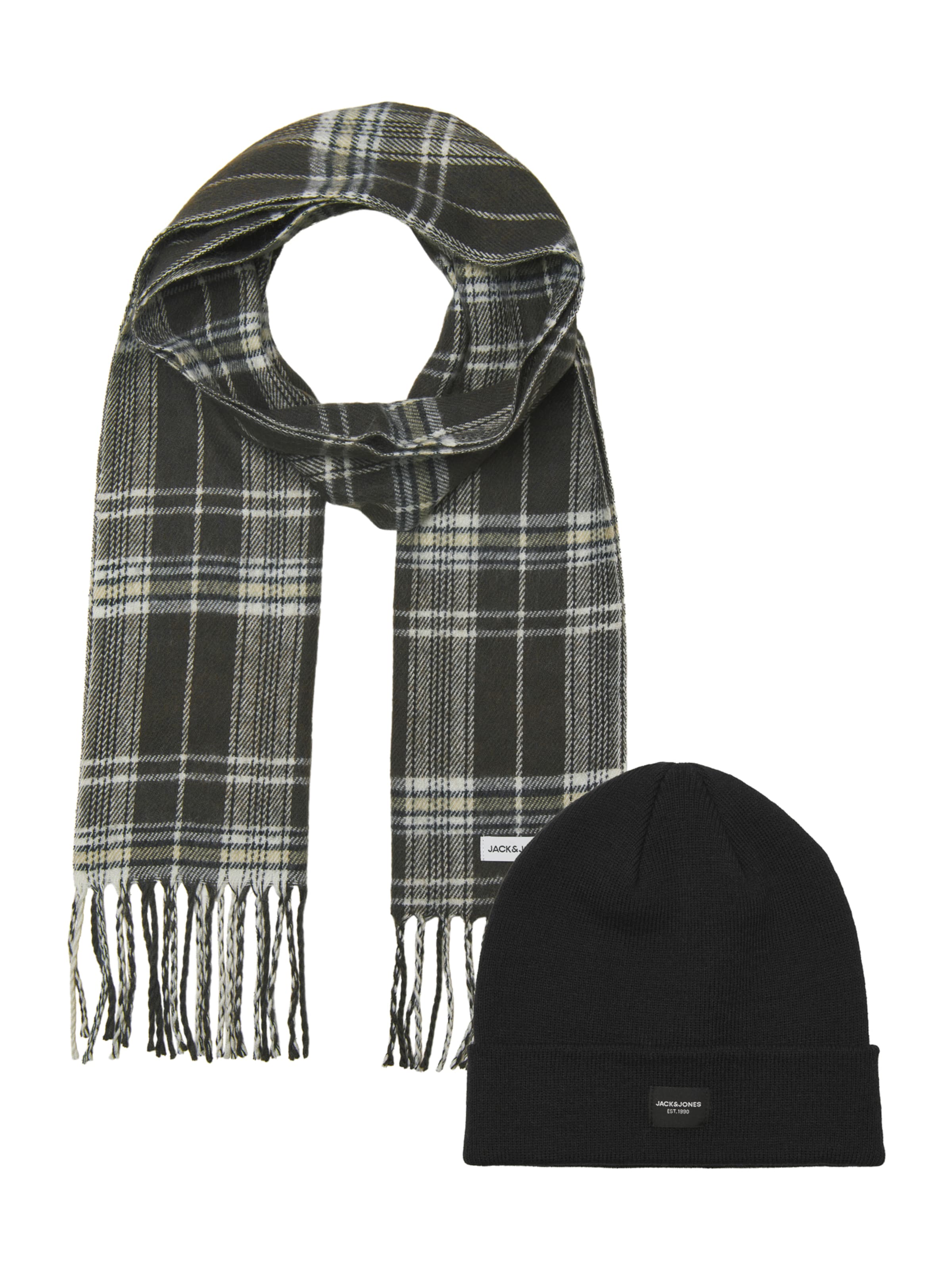 JACK & JONES Beanie 'JACFROST' in Black: front