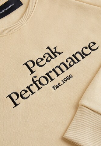 PEAK PERFORMANCE Sweatshirt in Beige