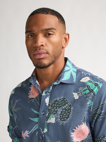 Petrol Industries Regular fit Overhemd in Blauw