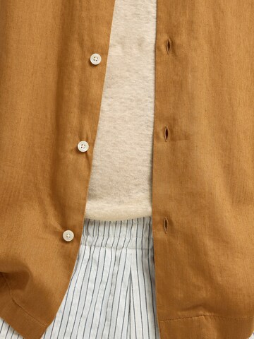 SELECTED HOMME Regular fit Риза 'SLHNoa' в кафяво