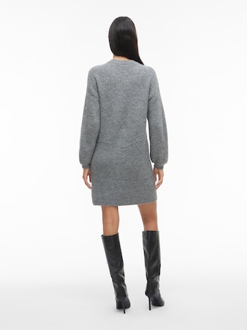 VILA Knitted dress 'VIRETTA' in Grey