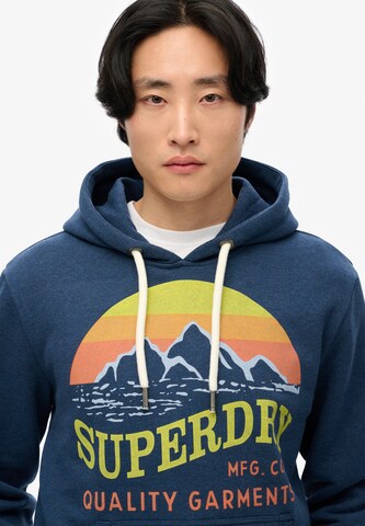 Sweat-shirt 'Core' Superdry en bleu
