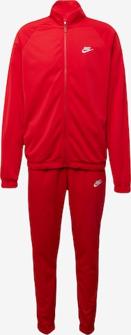 Nike Sportswear - Fato de jogging em vermelho: frente