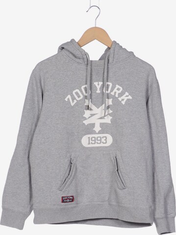 ZOO YORK Sweatshirt & Zip-Up Hoodie in M in Grey: front