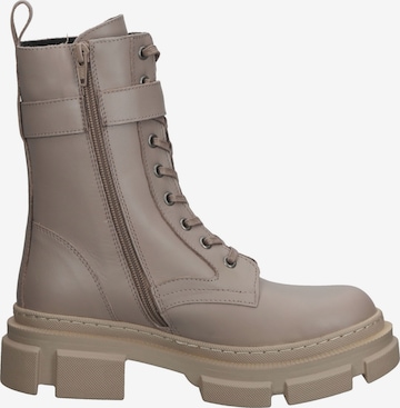 ILC Lace-Up Ankle Boots in Beige