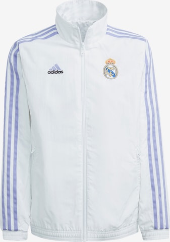 ADIDAS PERFORMANCE Athletic Jacket 'Real Madrid' in White: front