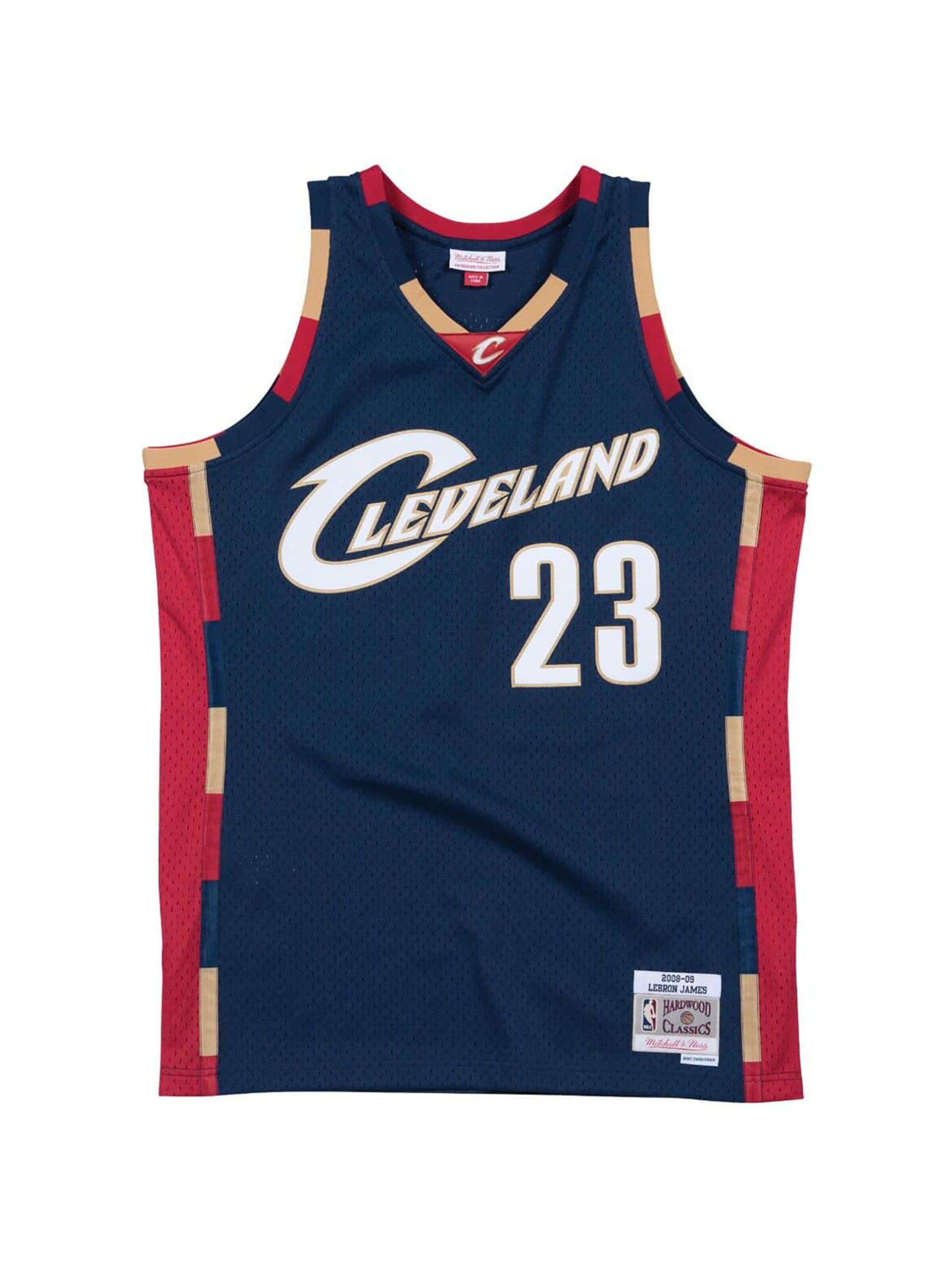 Mitchell & Ness Mezek 'Cleveland Cavaliers Alternate 2008-09 Lebron James' - kék: elől