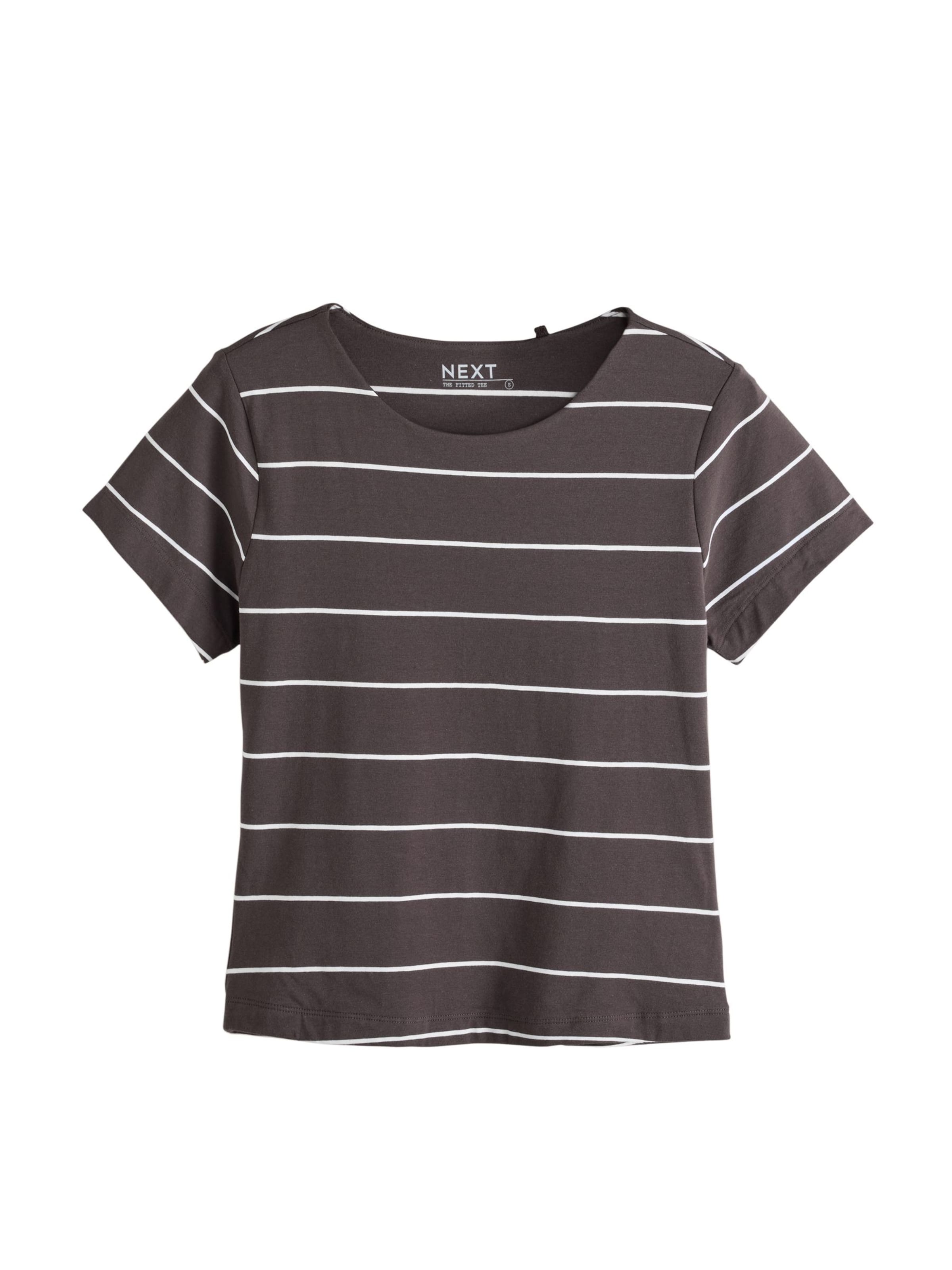 T-shirt Next en marron : devant