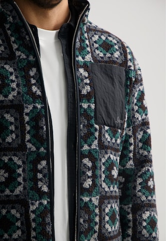 Dstrezzed Fleecejacke 'Bell' in Blau