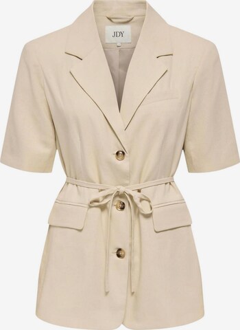 Blazer 'Jdynaomi Linen S/S Belt Blazer Tlr 15373938' di Jaqueline de Yong in beige: frontale
