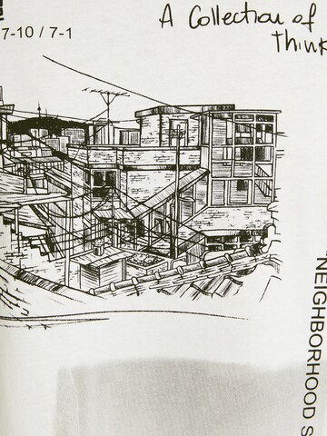 Bershka T-Shirt in Weiß