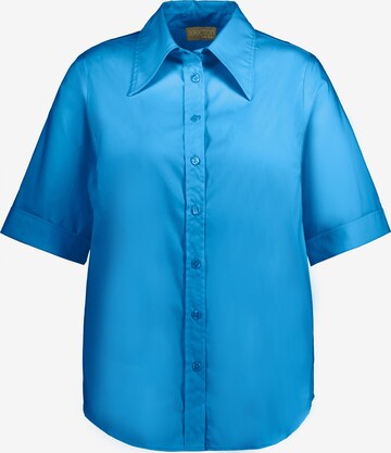 Ulla Popken Blouse in Blauw: voorkant