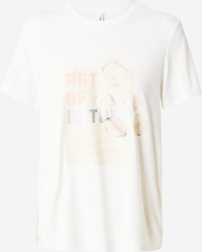 ONLY T-shirt 'ONLFREE' i beige / silvergrå / rosa / vit, Produktvy