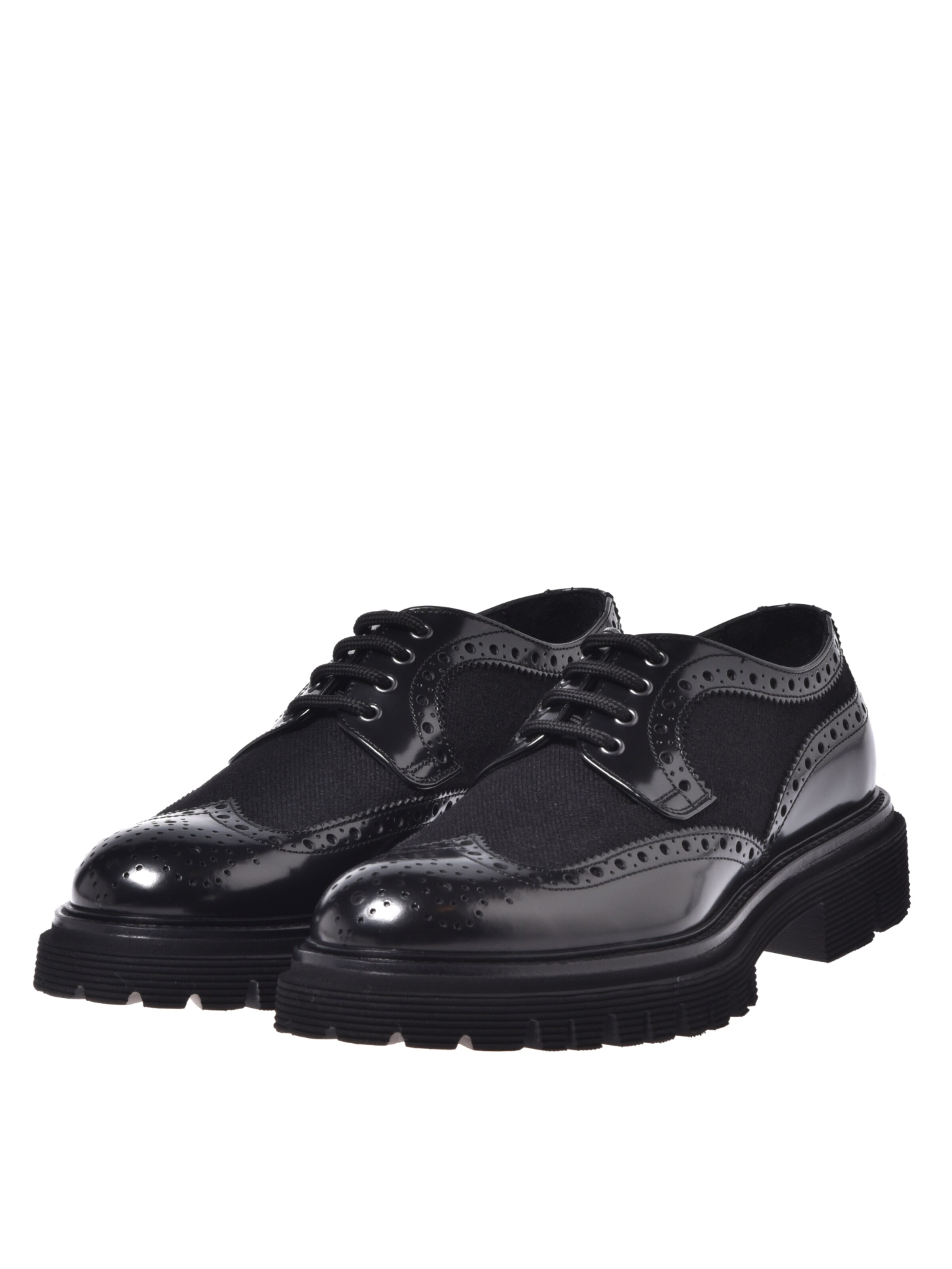 BALDININI Veterschoen in Zwart