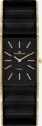 Jacques Lemans Uhr in Schwarz: Vorderseite