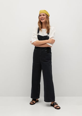 MANGO Jean Overalls 'Ares' in Black: front