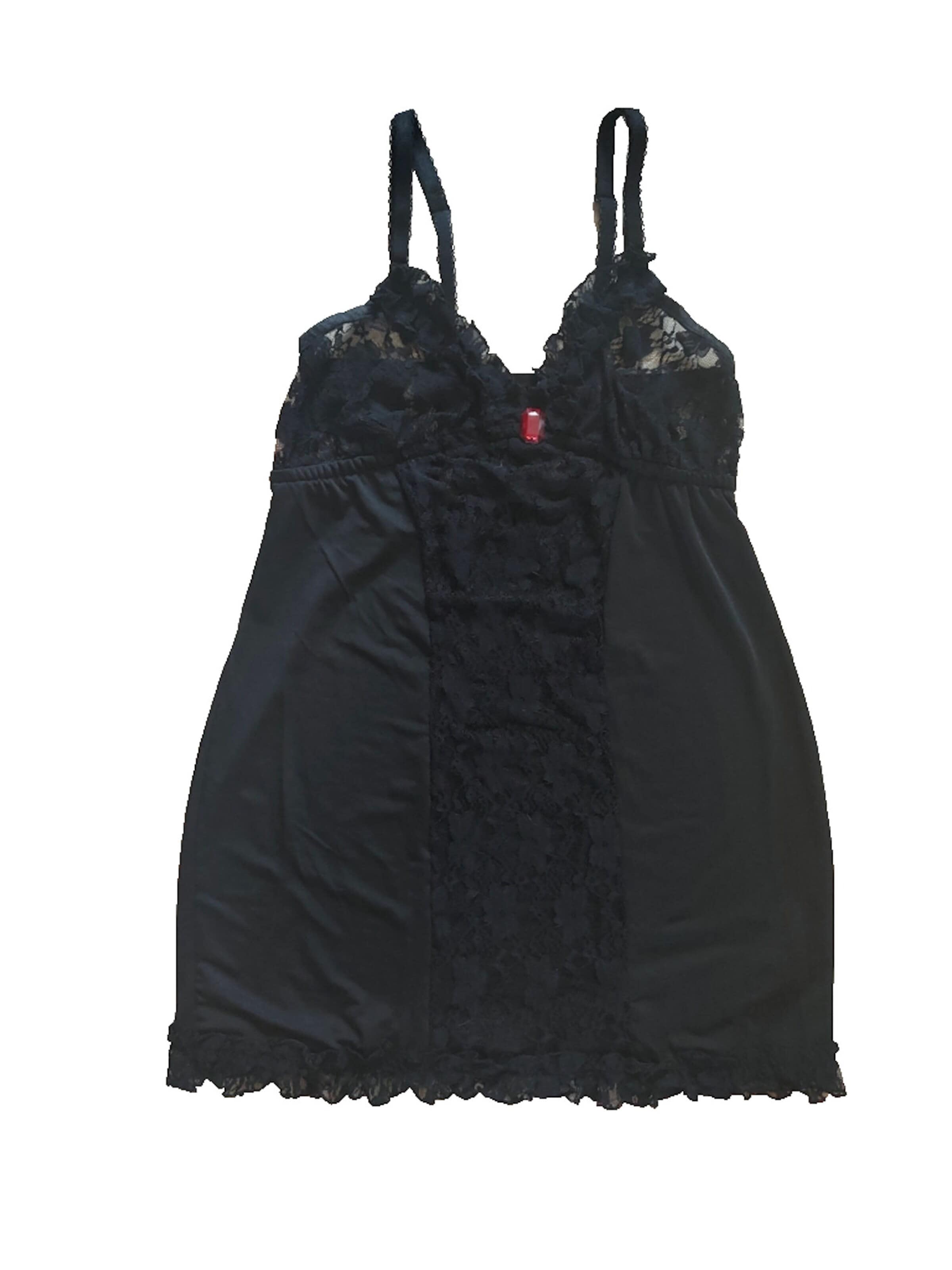 Andalea Negligée 'M/1001' in Schwarz
