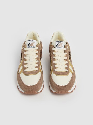 Pepe Jeans Platform trainers 'Brit' in Beige