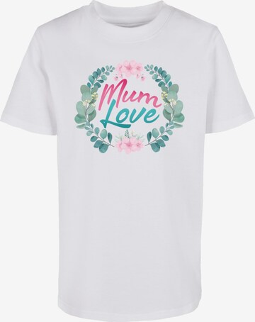 ABSOLUTE CULT Shirt 'Mother's Day - Mum Love' in Wit: voorkant