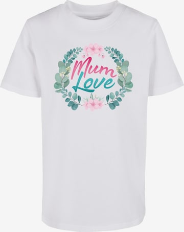Maglietta 'Mother's Day - Mum Love' di ABSOLUTE CULT in bianco: frontale