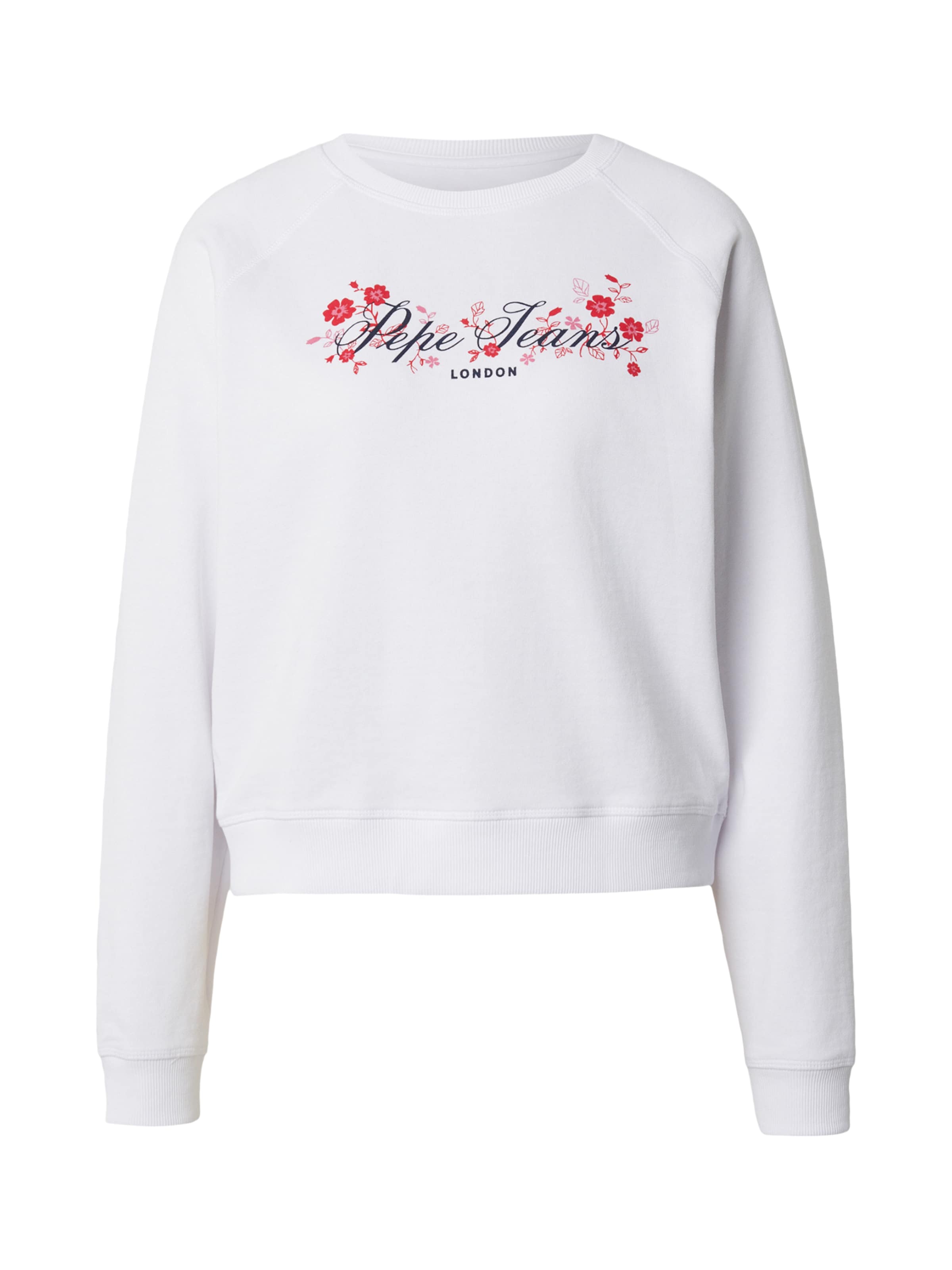 Pepe Jeans Sweatshirt in Weiß: Vorderseite