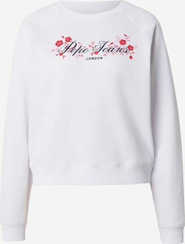 Pepe Jeans Bluzka sportowa w kolorze biały: przód