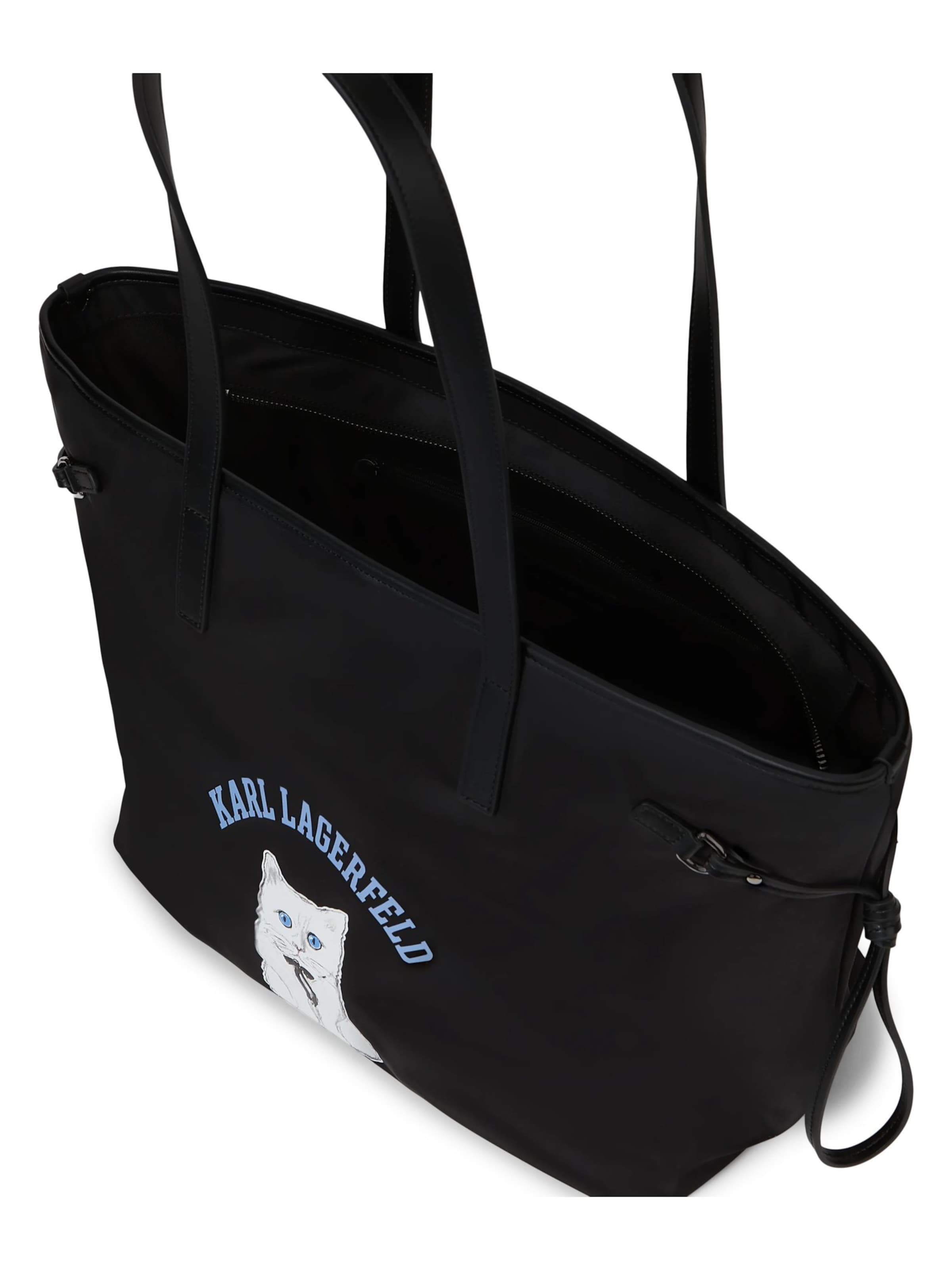 Karl Lagerfeld Shopper 'Ikon Choupette' in Zwart