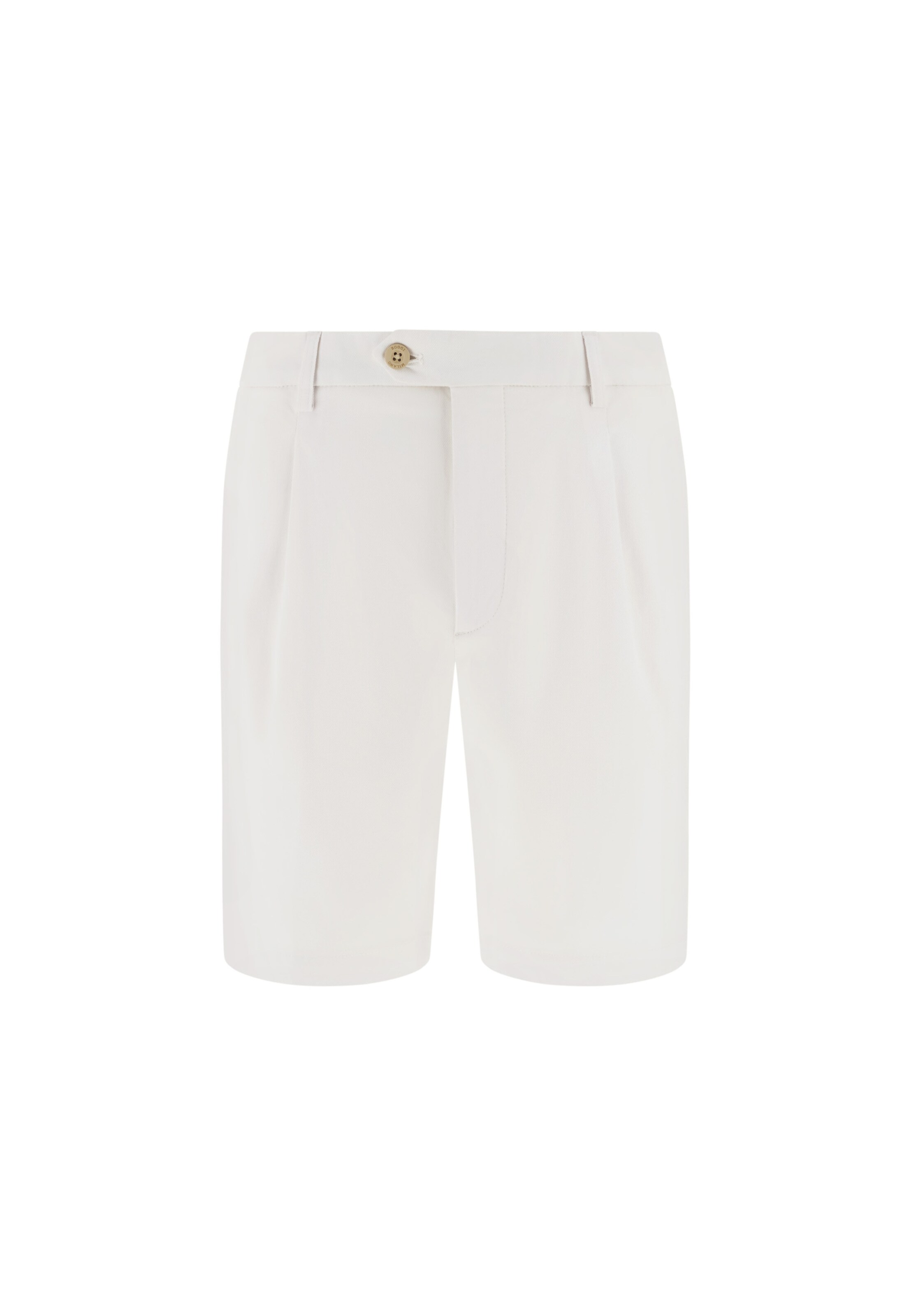 Boggi Milano Bandplooibroek in Wit: voorkant