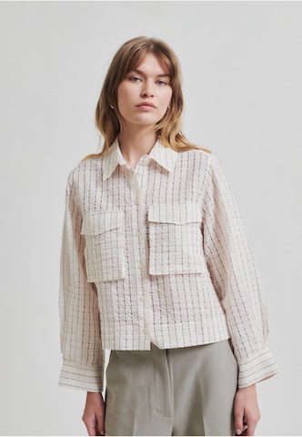 SECOND FEMALE Bluse 'Esters' in Beige: Vorderseite