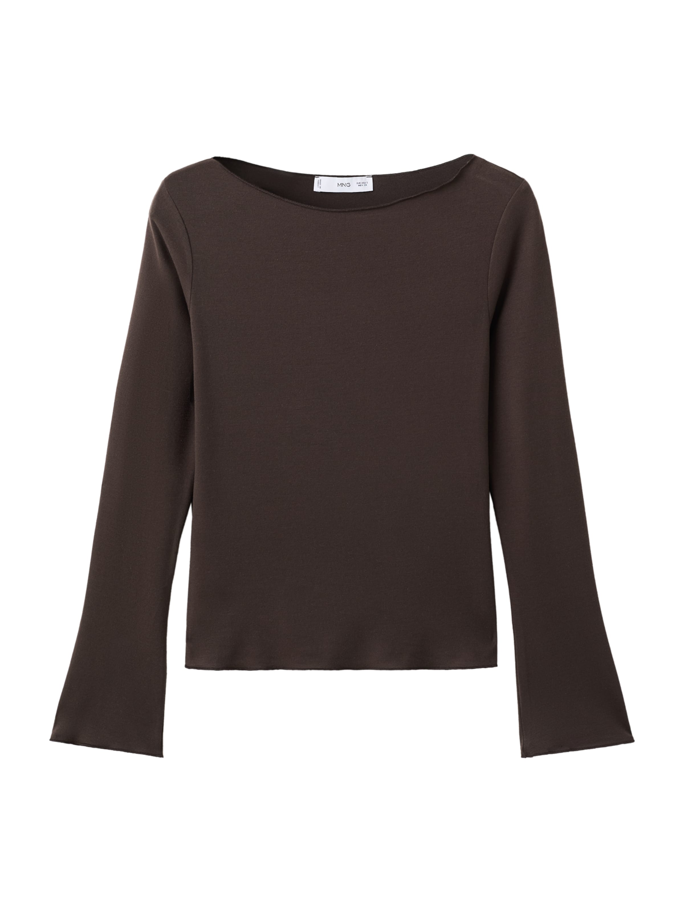 MANGO Тениска 'ANI' в кафяво: отпред