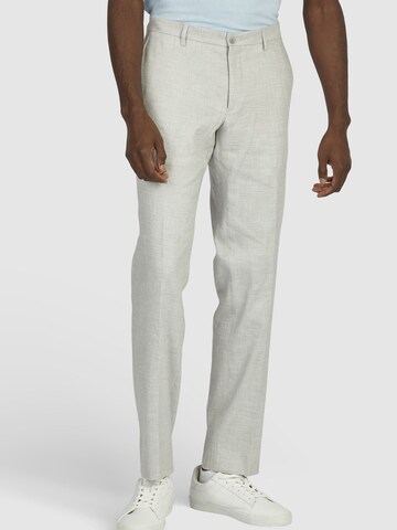 HECHTER PARIS Regular Pleated Pants in Grey: front