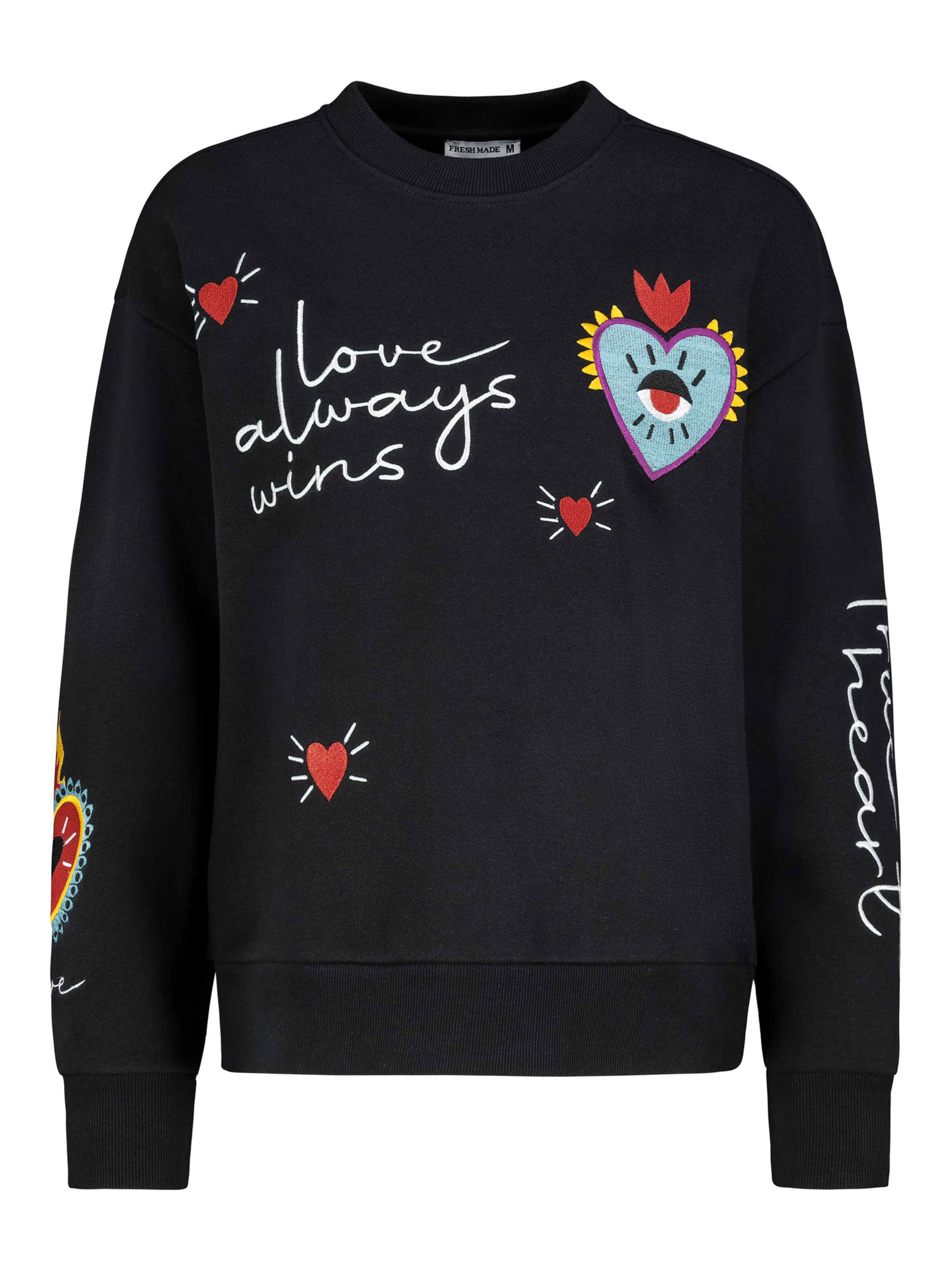 Fresh Made Sweatshirt in Schwarz: Vorderseite