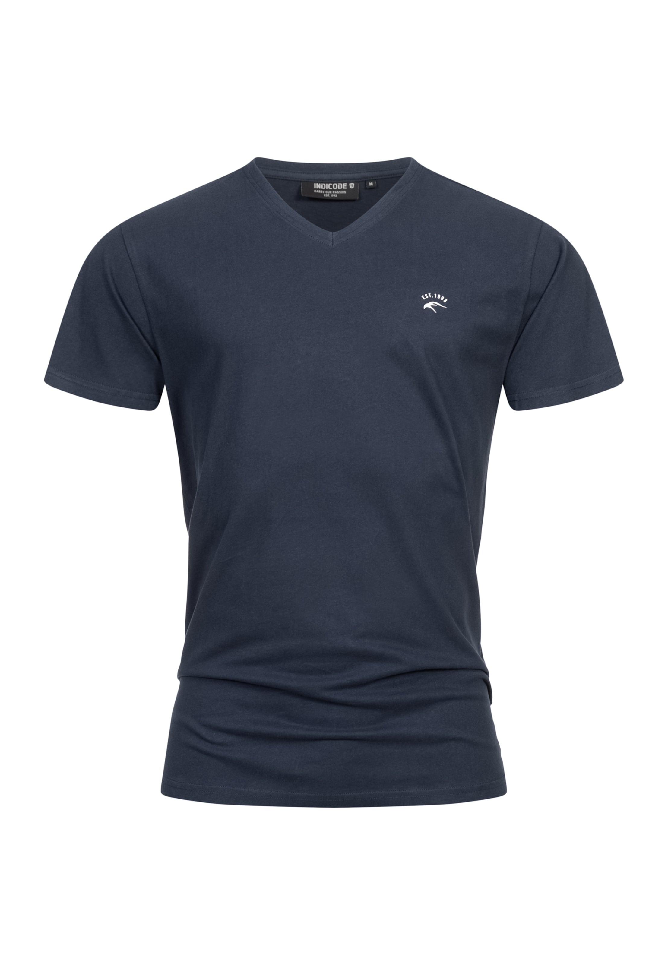 INDICODE JEANS Shirt 'Clever' in Blauw: voorkant