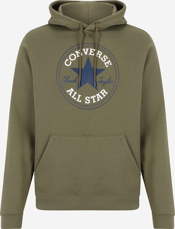 CONVERSE - Sweatshirt 'Go-To All Star' em verde: frente