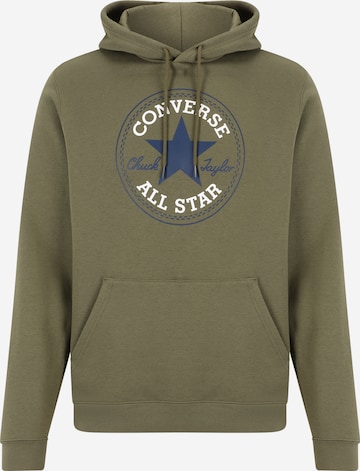 Sweat-shirt 'Go-To All Star' CONVERSE en vert : devant