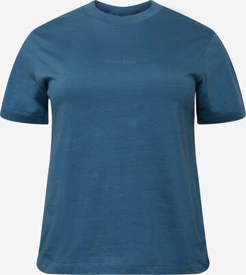 Calvin Klein Curve Shirt in Blauw: voorkant