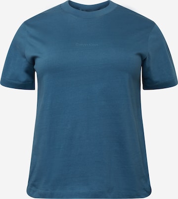 Calvin Klein Curve Koszulka w kolorze niebieski: przód