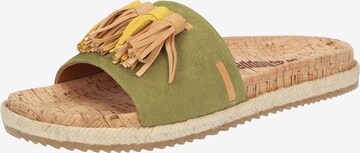 SIOUX Mules 'Grash' in Green: front