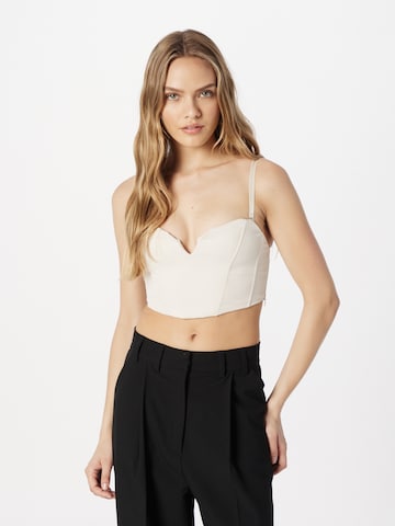 Top di Tally Weijl in beige: frontale