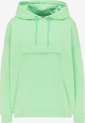 Sweat-shirt MYMO en vert : devant