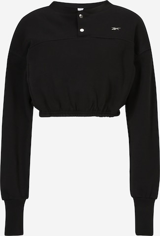 Sweat-shirt Reebok en noir : devant