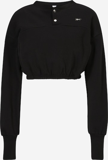 Reebok Μπλούζα φούτερ σε μαύρο / λευκό, Άποψη προϊό�ντος