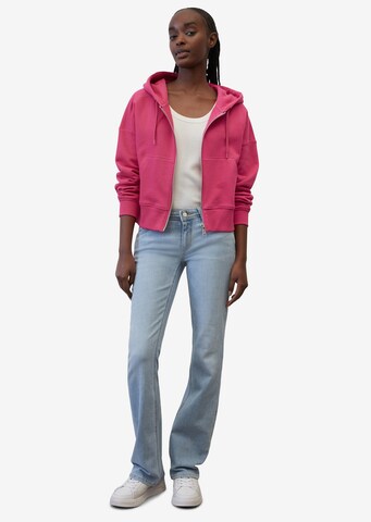 Marc O'Polo DENIM Zip-Up Hoodie in Pink