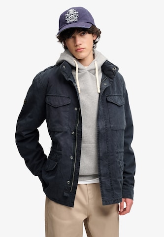 Superdry & Co Between-Season Jacket 'M65' in Blue: front