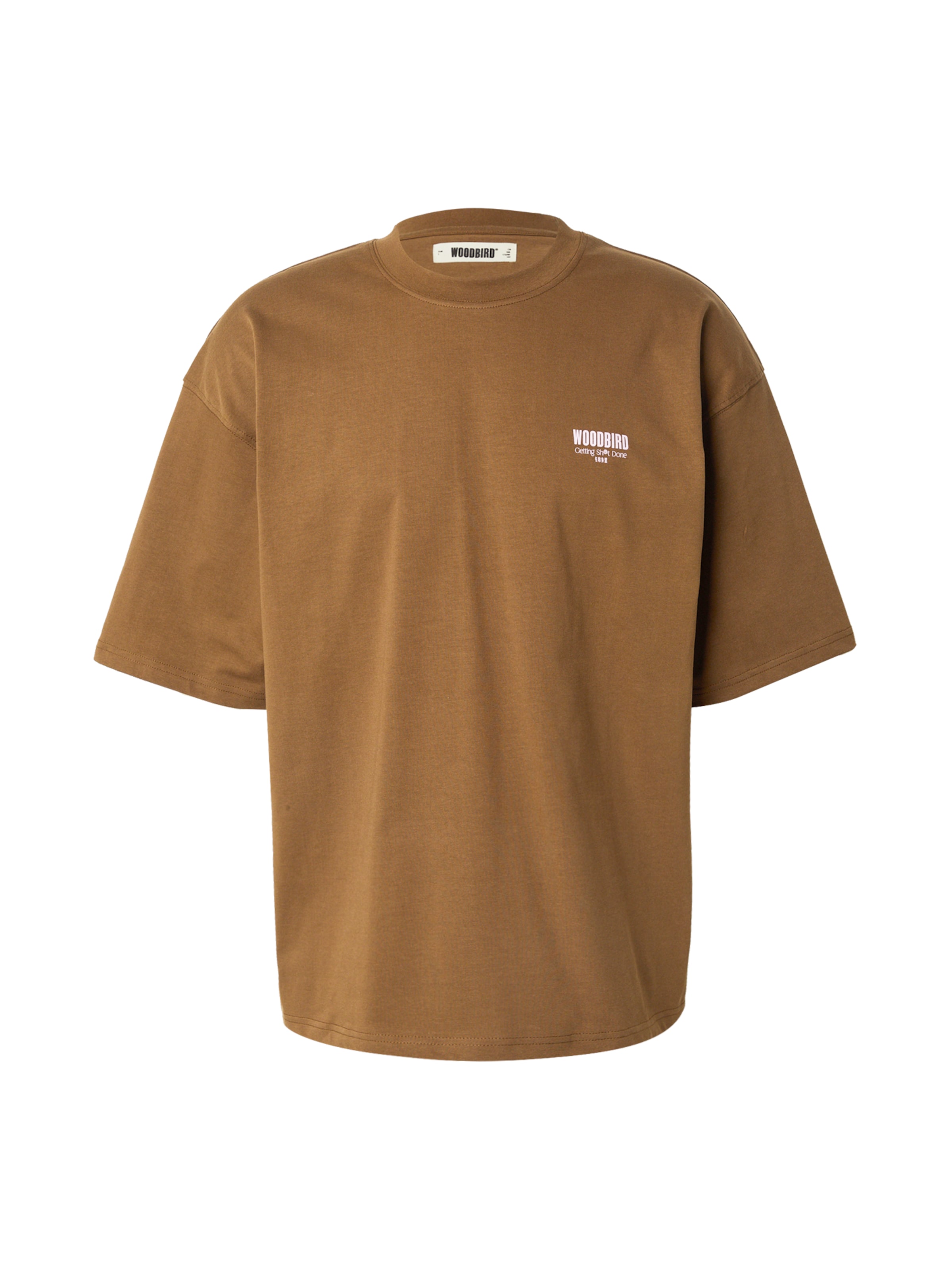 T-Shirt 'Beam Pho' Woodbird en marron : devant